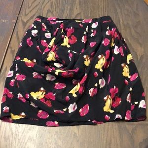Anthropologie high-waisted floral skirt